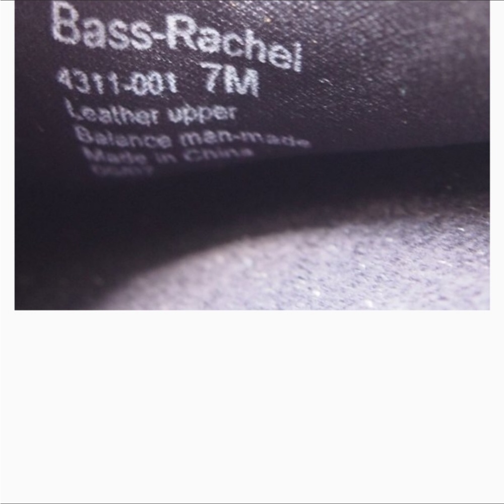 Bass Rachel Black Leather Suede Mules NWOT! Size 7 - Picture 5 of 8